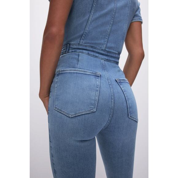 Good American Fit for Success Denim Jumpsuit Size S - Picture 6 of 10